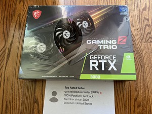 MSI GeForce RTX 3080 GAMING Z TRIO 10GB GDDR6X Graphics Card LHR BRAND NEW GPU