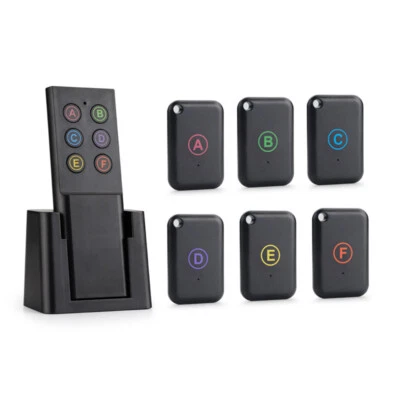 Wallet Tracker Transmitter 6 Receivers Anti-lost Wireless Key Finder Remote Key - image 1 of 4