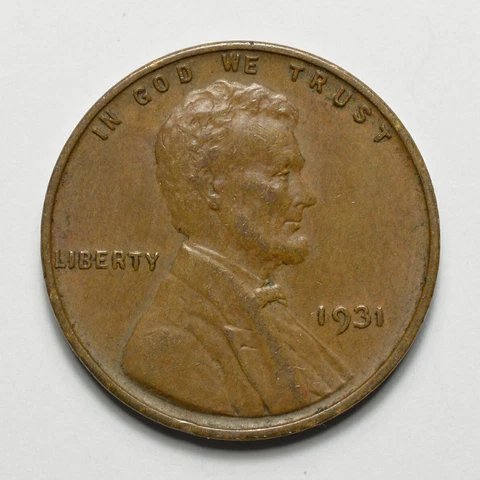 1931-P Lincoln Wheat Cent BN Choice AU Cover