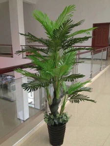 Large Artificial Plant Areca palm Tree 150cm High, Faux Plant Fake Real Touch - Picture 1 of 8