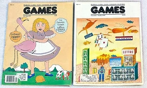 Lot Of 2 Vintage 1970’s GAMES Magazines Puzzles Games Tests Features 1978 1979 - Bild 1 von 14