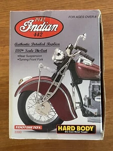 TootsieToy 1942 INDIAN 442 1/10 Scale Motorcycle Diecast Auth. Detail Preowned - Picture 1 of 5