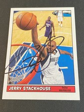 Jerry Stackhouse Signed 2005-06 Topps Bazooka Card Auto Mavericks Autograph COA