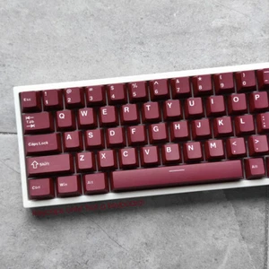Scarlet Red PBT Doubleshot Cherry Profile Keycaps Set for MX Mechanical Keyboard - Picture 1 of 9