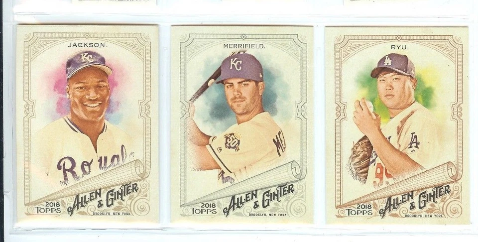 2018 TOPPS ALLEN & GINTER BASEBALL BASE YOU PICK FAVORITE PLAYER # 151-300 RC  - Image 1 of 1