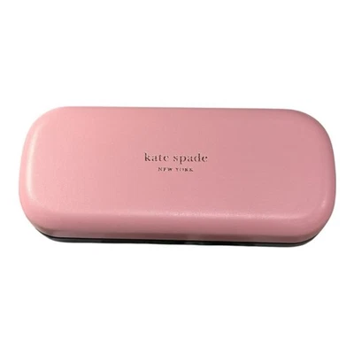 Estuche rígido para gafas Kate Spade New York rosa • Interior “So Happy to See You” Foto 1 de 4