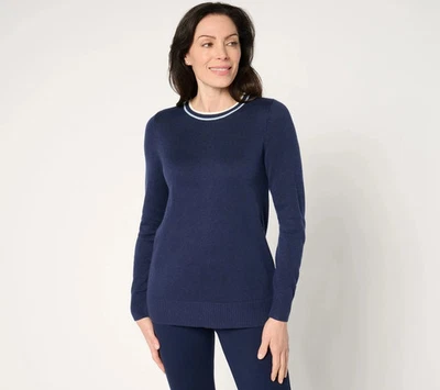 #2204Joan Rivers Colección Clásica Manga Larga Botón Espalda con Suéter Inclinable 2X Foto 1 de 2