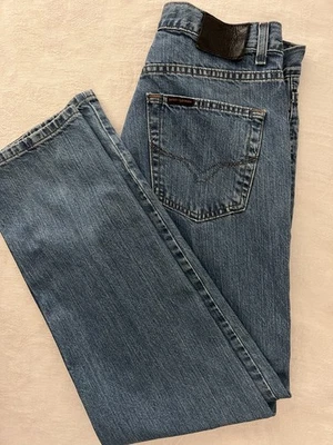 Jeans masculino Harley Davidson 32x32 genuíno MotorClothes perna reta - Imagem 1 de 4