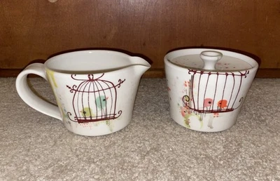 Juego de crema y azúcar Lollipop cerámica hecha a mano Lollibird Foto 1 de 4