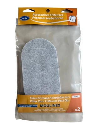 Codiac 2 Friteusenfilter Filter passend für Moulinex Olea, Toucan, Fridelys