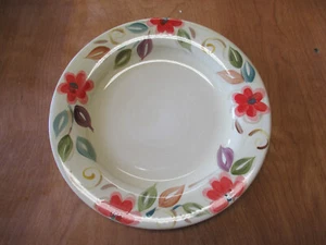 Plato de cena Pier 1 LAURINA 11 3/8" marfil con flores rojas 1 ea 4 disponible - Imagen 1 de 3