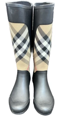 Botas de lluvia originales Burberry Clemence a cuadros talla 37 Foto 1 de 4
