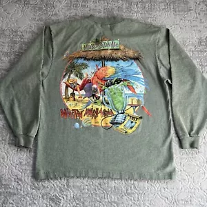 Vintage Caribbean Soul Long Sleeve Shirt Mens L Margaritaville Jimmy Buffett 90s - Picture 1 of 8