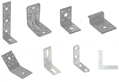Winkelverbinder Bauwinkel mit ohne Rippe Winkel Metall Montagewinkel Verbinder - Bild 1 von 4