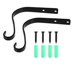 Planter Box Rail Brackets Flower Box Holder Bird Feeder Bracket - Picture 1 of 12