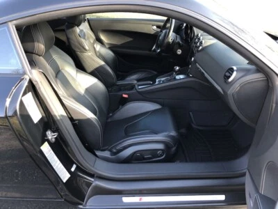 适用于奥迪 TT (2007 - 2015) 高品质黑色皮革替换座椅套 — 第 1/4 张图片