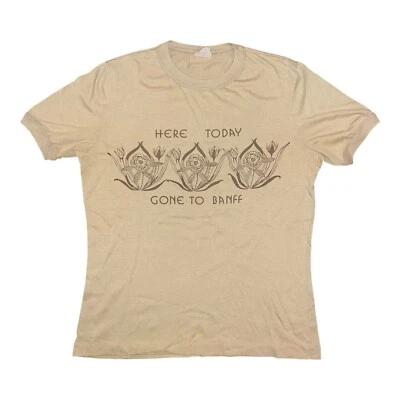 Camisa vintage años 70 True Vintage Here Today Gone To Banff Alberta, Canadá Foto 1 de 4