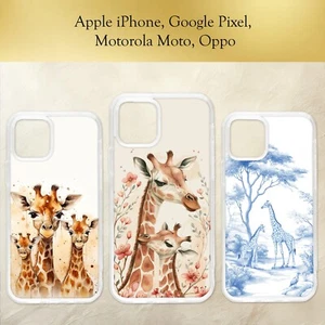 Handyhülle Aquarell Giraffe Familie beige Kunst niedlich Kalb iPhone Motorola Pixel - Bild 1 von 4