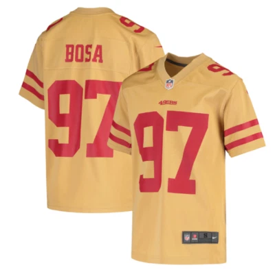 San Francisco 49ers #97 Nick Bosa Youth Jersey - Gold - Image 1 of 4