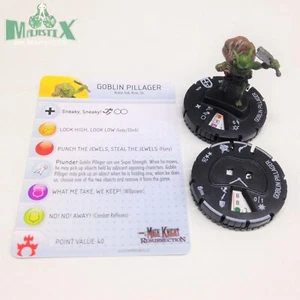 Heroclix Mage Knight: Resurrection set Goblin Pillager #006 figura común con tarjeta - Imagen 1 de 1