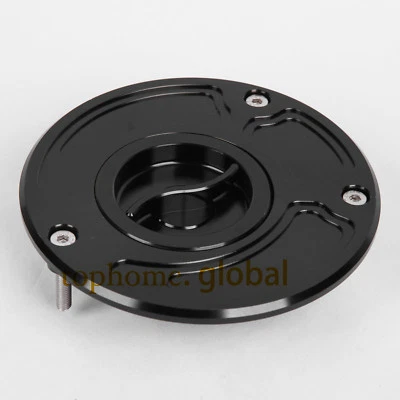 CNC Fuel Gas Cap For Kawasaki ZX6R 00-09 ZX6RR 03-06 ZX9R 00-03 ZX10R 04-09 US Foto 1 de 4