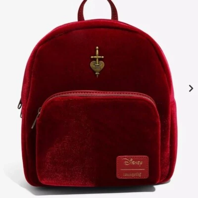 Mini mochila de terciopelo Loungefly Disney Villains Evil Queen Foto 1 de 4