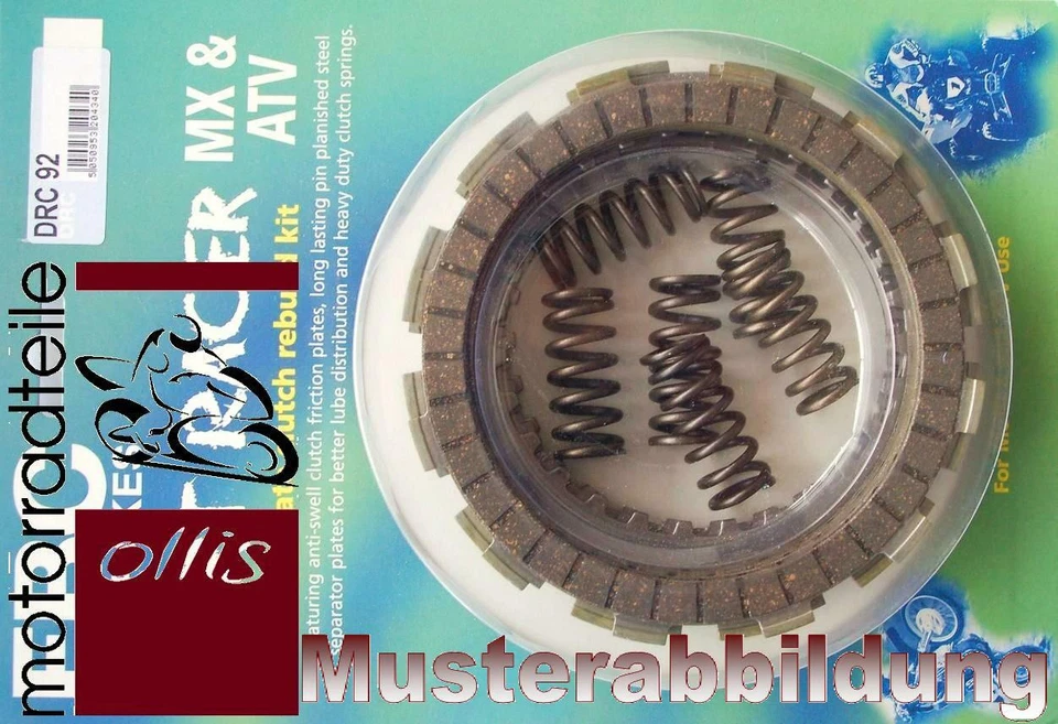 EBC MX/ATV clutch plate + spring kit & clutch cover gasket - Honda TR 200 Fatcat Foto 1 de 1