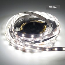 16.4ft 5M 2835 White 300 LED Strip Lights Flexible Lamp Roll DC 12V Indoor