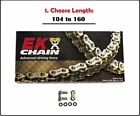EK Chains 530 ZVX3 Xring Motorcycle Drive Chain Gold with Rivet Master Link