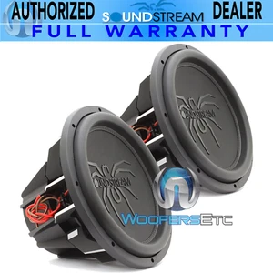 (2) SOUNDSTREAM T5.152 PRO SUBS 15" 5200W MAX DUAL 2-OHM SUBWOOFERS SPEAKERS NEW - Picture 1 of 3