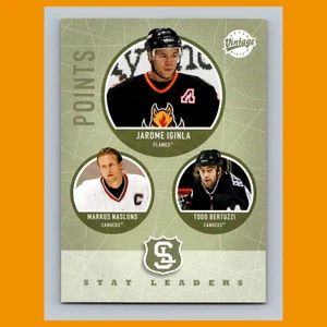 Jarome Iginla/Markus Naslund/Todd Bertuzzi #308 2002-03 Upper Deck Carta Vintage - Foto 1 di 3