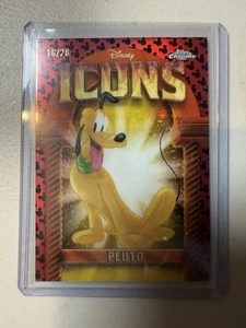 2025 Topps Chrome Disney Mickey Mouse Refractor /28 #DI-34ICONS PLUTO SP - Bild 1 von 2