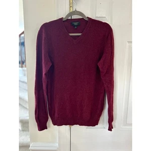 Charter Club Cashmere Burgundy Long Sleeve Sweater - Picture 1 of 5