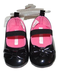 ~NWT Baby Girls LAUREA ASHLEY Bow Shoes! Size 3 Super Cute FS:)~ - Picture 1 of 3