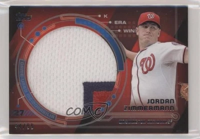2014 Topps Trajectory Jumbo Relics/99 Jordan Zimmermann #TJR-JZ Foto 1 de 2