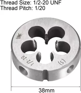 1/2"-20 UNF Round Die,CNC Machine Thread Die Right Hand HSS Threading Die 1/2" - Picture 1 of 5