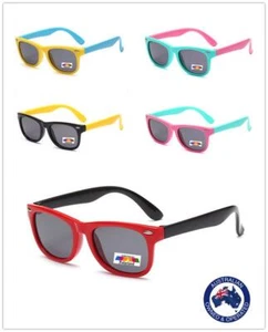 Kids Polarised Rubber Flexible Boys Girls Glasses Age 3-10 Children Sunglasses - Bild 1 von 18