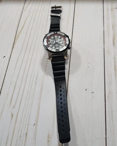 Swiss Military Calibre Men's Hawk Chrono Black Dial / Red Bezel Watch Untested - Picture 1 of 9