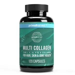 Primal Harvest Multi Collagen 120 Kapseln (I, II, III, V, X) Ergänzung - Bild 1 von 6