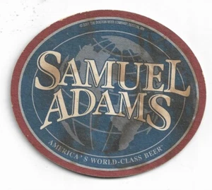 SAMUEL ADAMS LIGHT BEER COASTER b - Imagen 1 de 2