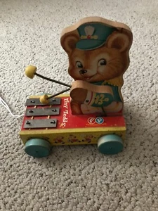 Fisher Price Tiny Teddy Xylophone Pull Toy - Picture 1 of 5