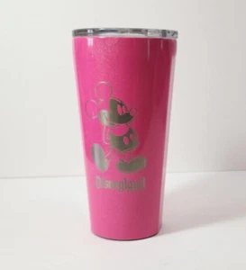 Corkcicle Disney Mickey Mouse Tumbler 16oz Pink Glitter Stainless Travel Tumbler - Picture 1 of 9