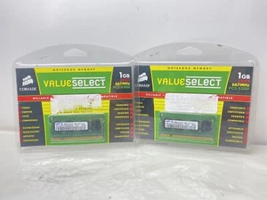 Corsair 1 GB SO-DIMM 667 MHZ DDR2 SDRAM Memory (VS1GSDS667D2). New / Sealed. - Picture 1 of 3