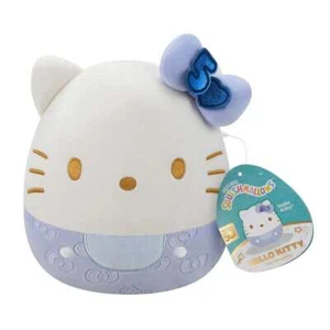 Squishmallows Hello Kitty Blue 50th Anniversary Bows 20cm - Picture 1 of 3