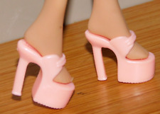 BARBIE PEARL PINK SANDALS HIGH HEELS SHOES FIT FASHIONISTA MY SCENE FASHION DOLL