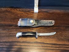 Vintage Buck Knife 118 3 Line Pre Date Code W/ Original Sheath