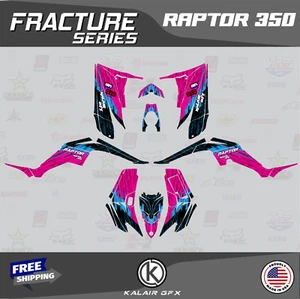 Graphics Kit for YAMAHA RAPTOR 350 GRAPHICS (16 MIL) Fracture-CM - Picture 1 of 6