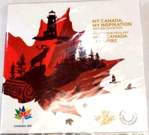 Tarjeta de coleccionista 2017 5 monedas My Canada My Inspiration BlackLight $2 RCM totalmente única - Imagen 1 de 6