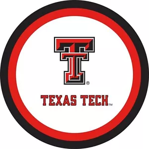 Texas Tech Red Raiders NCAA College Sports Graduation Party 9" Dinner Plates - Picture 1 of 1