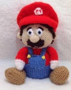 KNITTING PATTERN - Mario the Super Plumber inspired choc orange cover /15cms toy - Picture 1 of 1